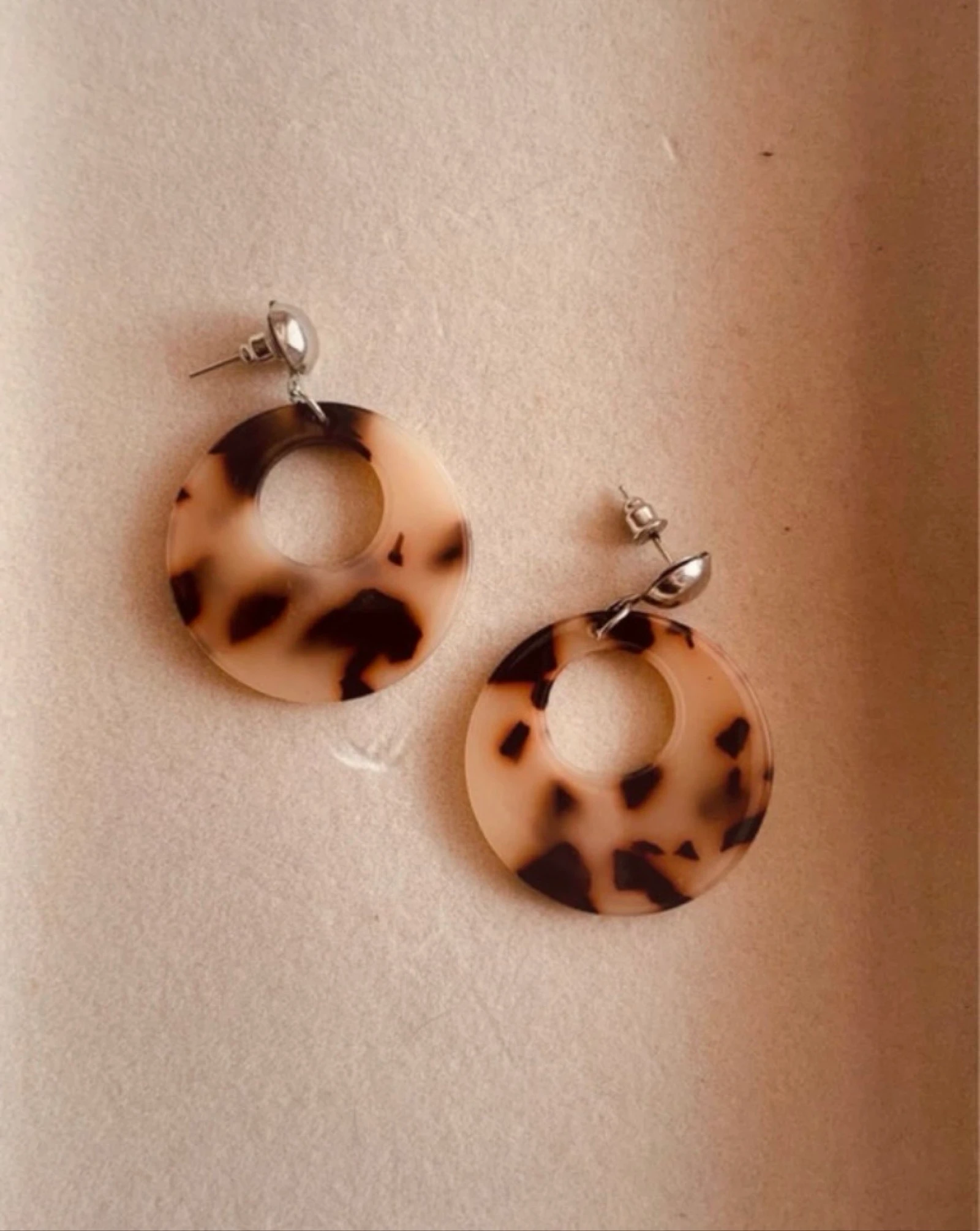 Brincos redondos de leopardo (4,5cm) - Sem marca – photo 2